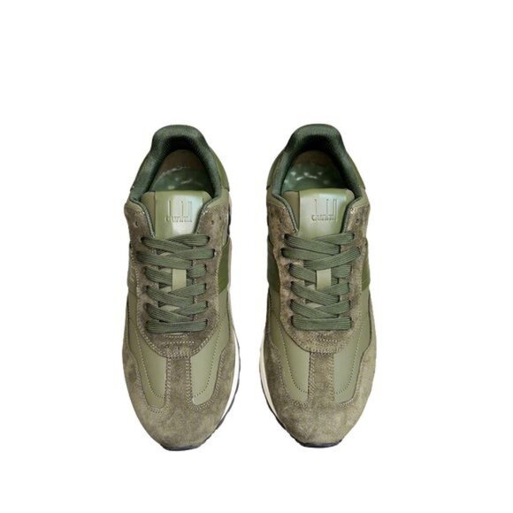 Dunhill Lace-Up Casual Sneakers Green - Picture 1 of 10